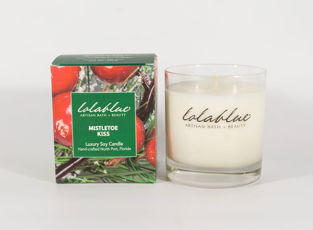 Mistletoe Kiss Soy Candle - Holiday Collection