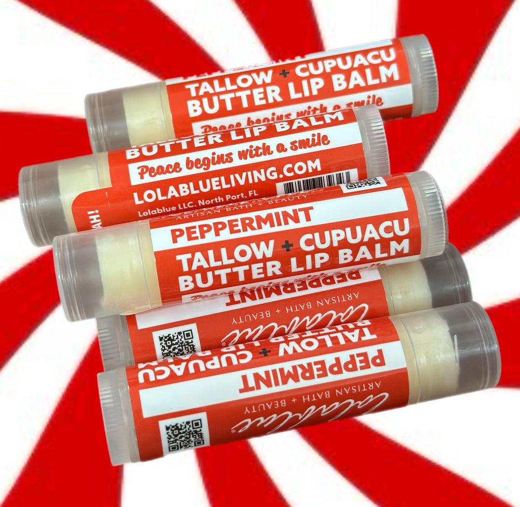 Peppermint Tallow + Cupuacu Butter Lip Balm