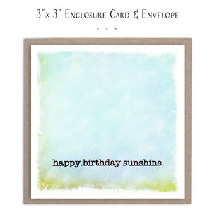 Card: 3x3 : Happy Birthday Sunshine. Mini card