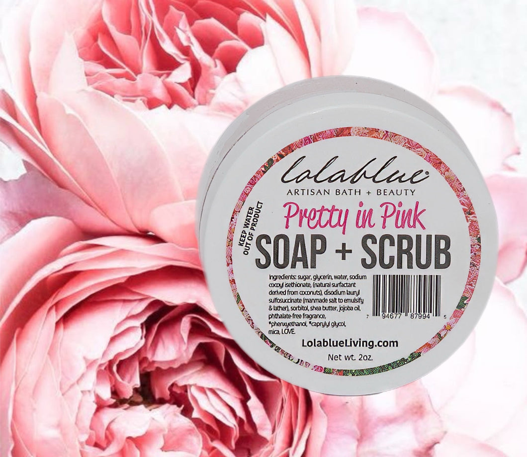 2oz Pretty in Pink: Sugar Whip: SOAP + SCRUB (3-in-1)