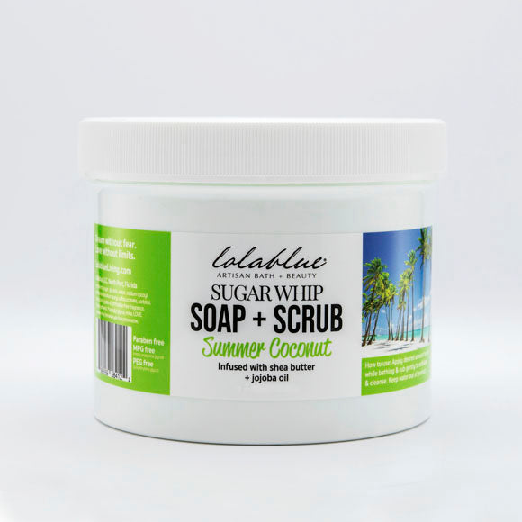 BULK 2 (pounds) Summer Coconut Sugar Whip: Soap + Scrub (BACK BAR SPA)