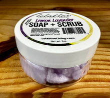 Load image into Gallery viewer, 2oz Lemon Lavender: Sugar Whip: SOAP + SCRUB (3-in-1)