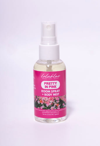 2oz  PRETTY IN PINK : Room Spray + Body Mist