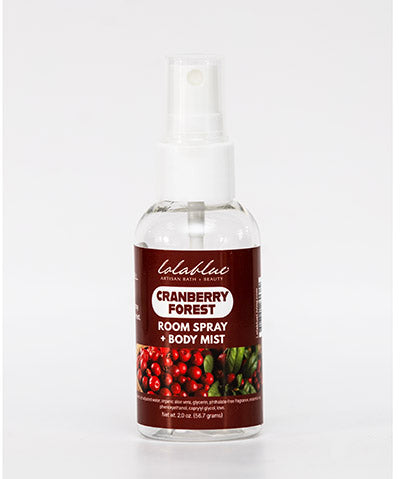 40% off 2oz  CRANBERRY FOREST : Room Spray + Body Mist