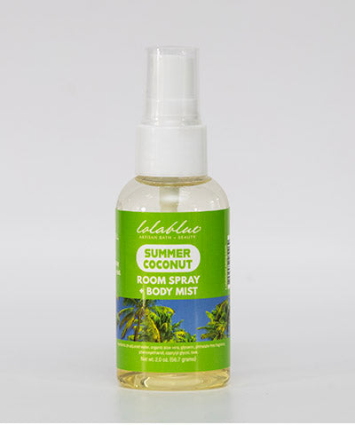 2oz  SUMMER COCONUT : Room Spray + Body Mist