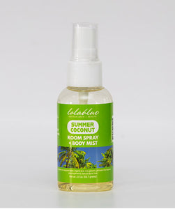 2oz  SUMMER COCONUT : Room Spray + Body Mist