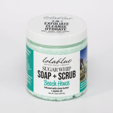 10oz Beach House: Sugar Whip: SOAP + SCRUB (3-in-1)