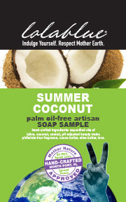 coconut and palm oil free soap Summer Coconut Travel/Try Me Size Soap