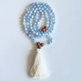 Clear Skies Mala - Blue Lace Agate - (Not for wholesale)
