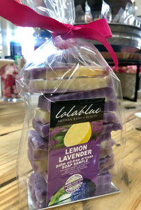 Lemon Lavender - One HALF POUND Bag of soap ends/travel sizes