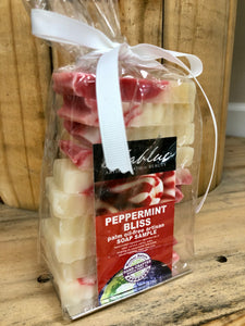 Peppermint Bliss - One HALF POUND Bag of soap ends/travel sizes