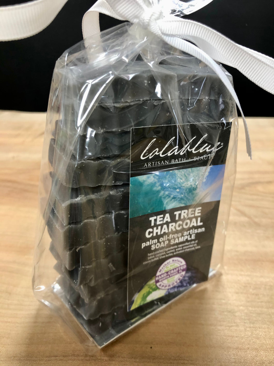 50% OFF! Year end sale. Tea Tree Charcoal- One HALF POUND Bag of soap ends/travel sizes