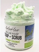 Load image into Gallery viewer, 10oz Summer Coconut: Sugar Whip: SOAP + SCRUB (3-in-1)