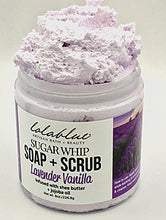 Load image into Gallery viewer, 10oz Lavender Vanilla: Sugar Whip: SOAP + SCRUB (3-in-1)